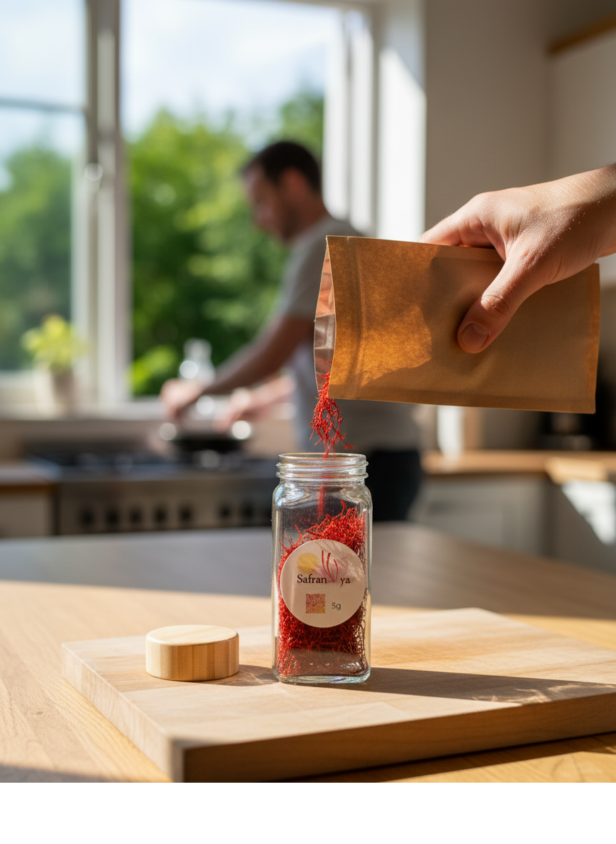 Safran Gewürz - persische Safranfäden in der Nachfüllpackung (frische Ernte!)