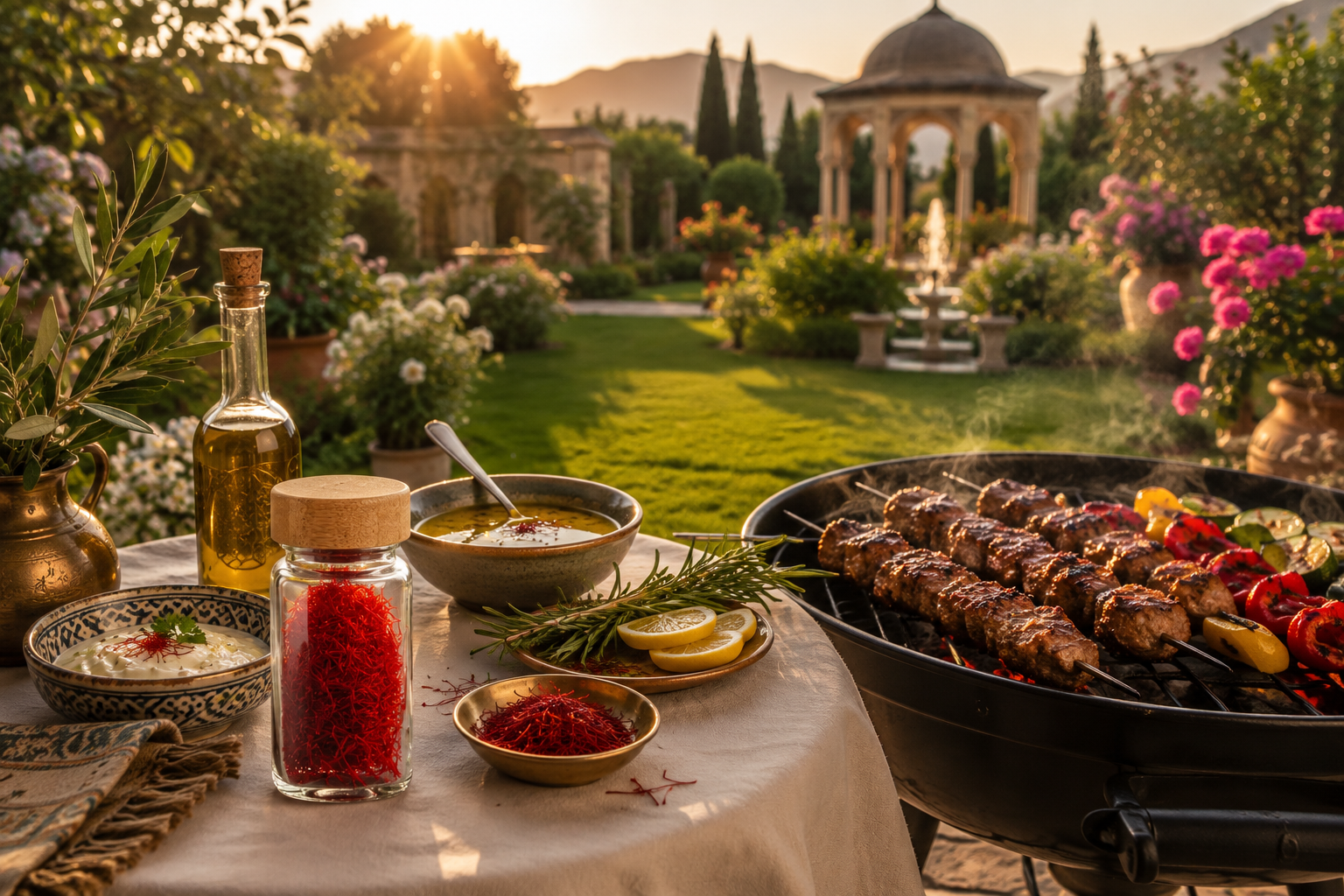 Safran & Grillen im Sommer