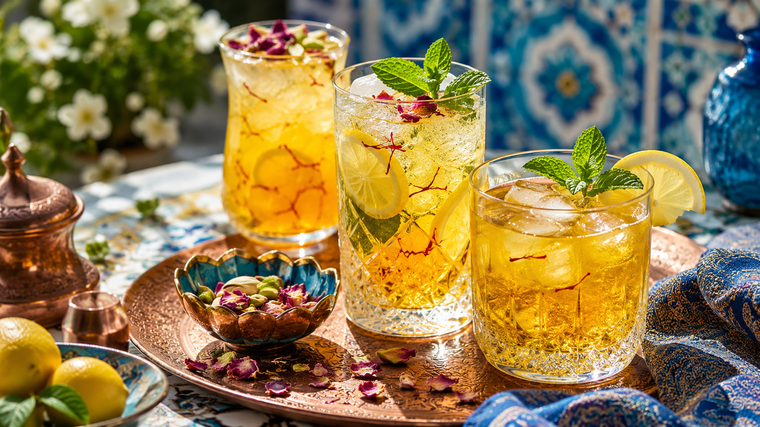 Safran im Glas: Sommerdrinks mit persischer Seele