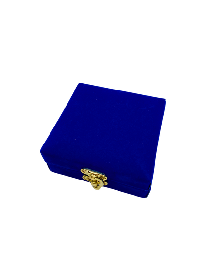 Edle Geschenkbox (blauer Samt): Super Negin Safran (1g) + Mörser