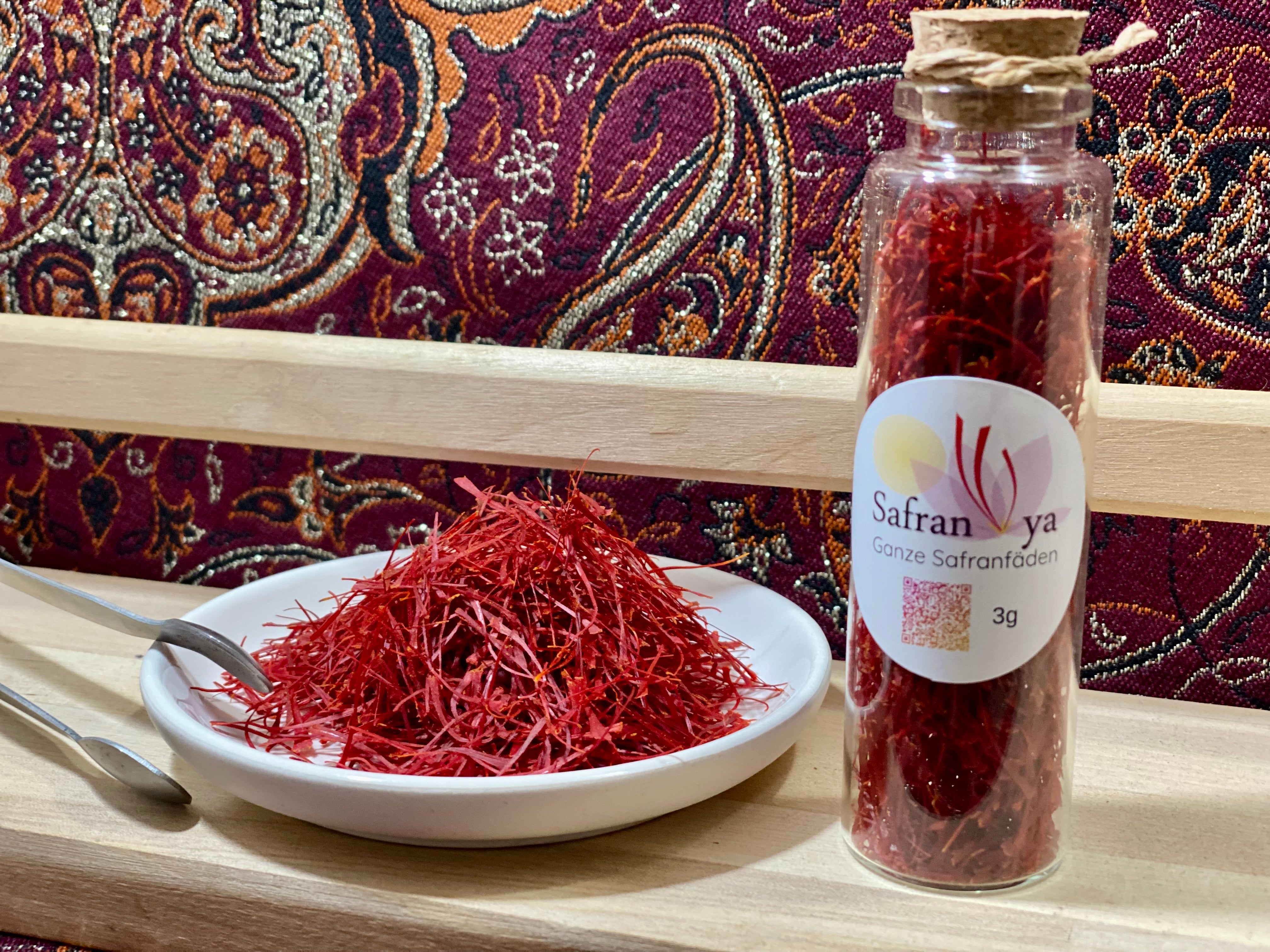 Persian saffron threads, 3g in a jar, premium quality