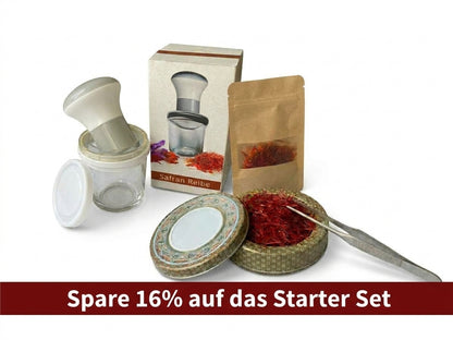 Safran Starter-Set: 4 g Safran mit Reibe und Pinzette